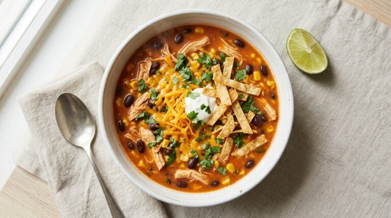 Chicken Enchilada Soup Recipe — Ready in 45 Minutes